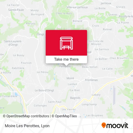 Moire Les Perottes map