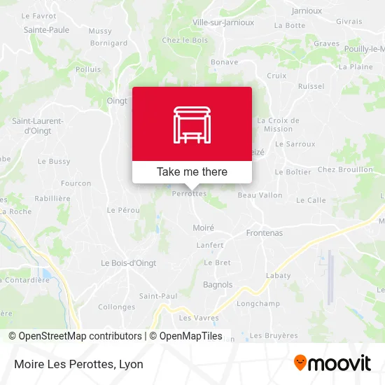 Moire Les Perottes map