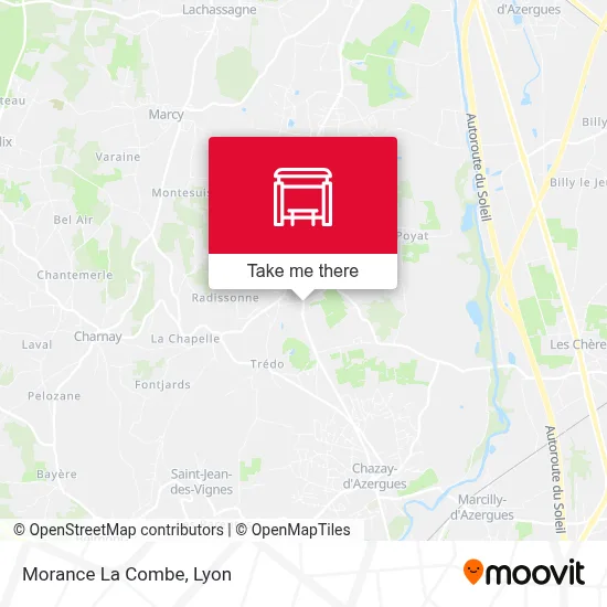 Morance La Combe map