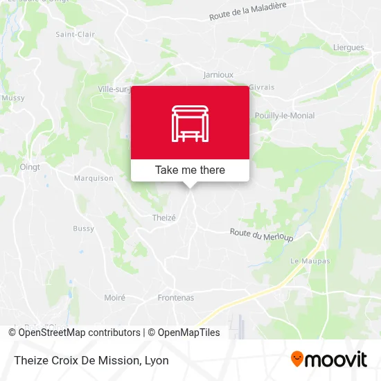 Theize Croix De Mission map