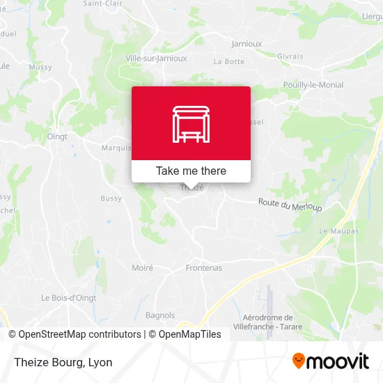 Theize Bourg map