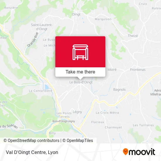 Val D'Oingt Centre map