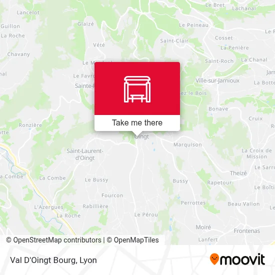 Val D'Oingt Bourg map