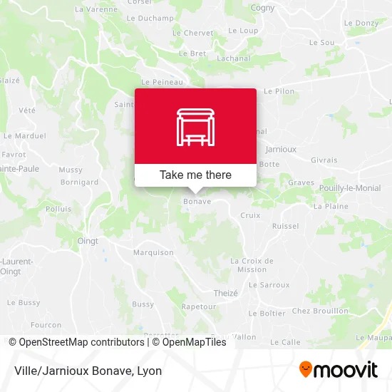 Ville/Jarnioux Bonave map