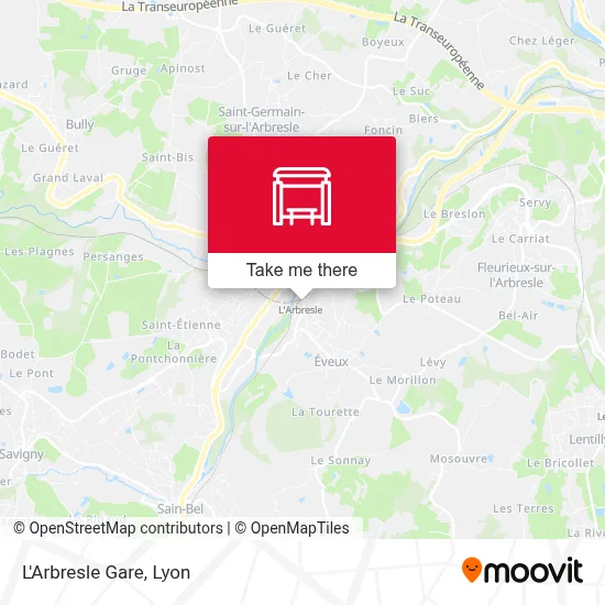 L'Arbresle Gare map