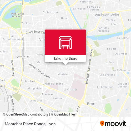Montchat Place Ronde map