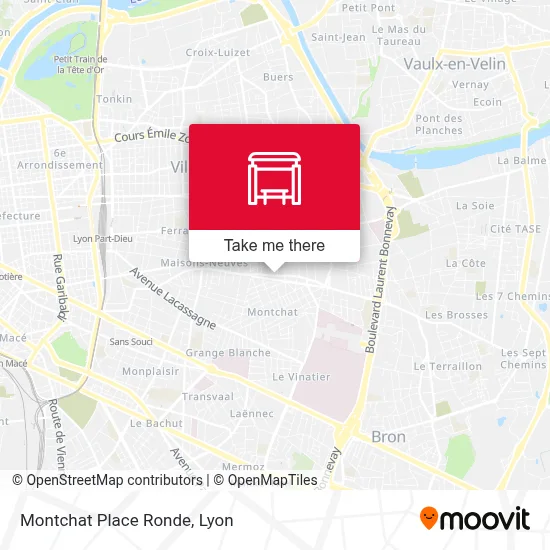 Montchat Place Ronde map