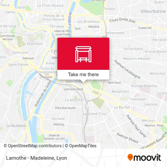 Lamothe - Madeleine map