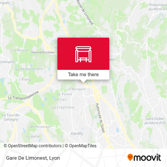 Gare De Limonest map