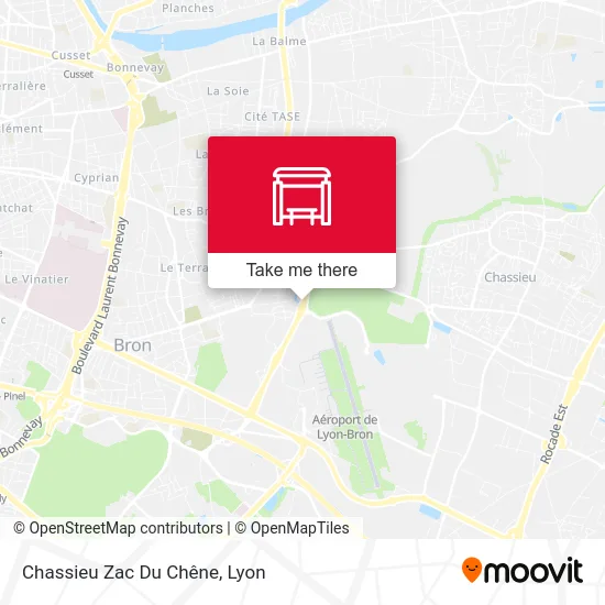 Chassieu Zac Du Chêne map