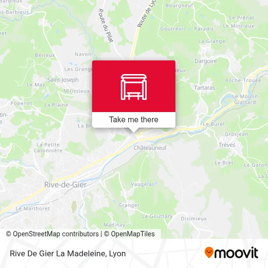 Rive De Gier La Madeleine map