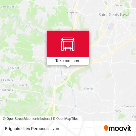 Brignais - Les Perouses map