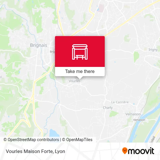Vourles Maison Forte map
