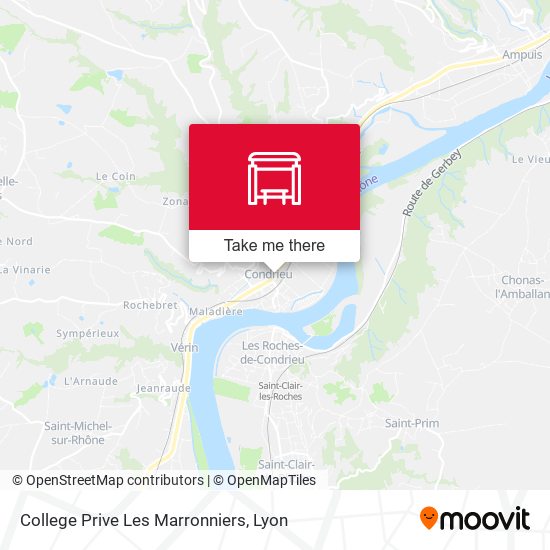 College Prive Les Marronniers map