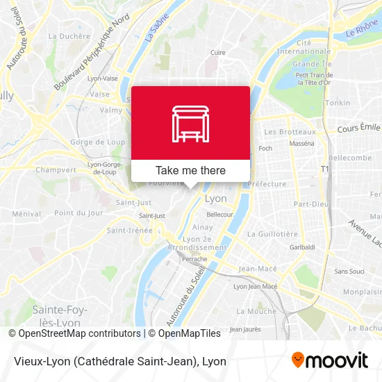 Vieux-Lyon (Cathédrale Saint-Jean) map