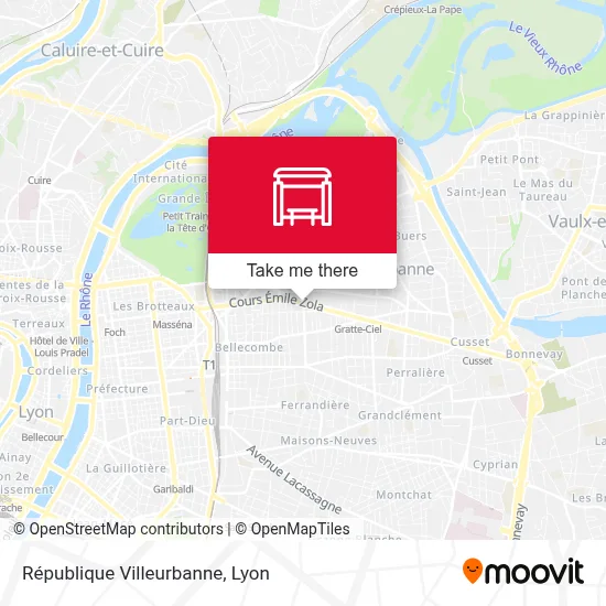 République Villeurbanne map
