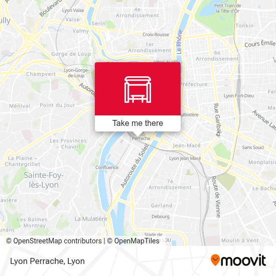 Lyon Perrache map
