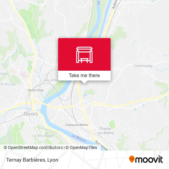 Ternay Barbières map