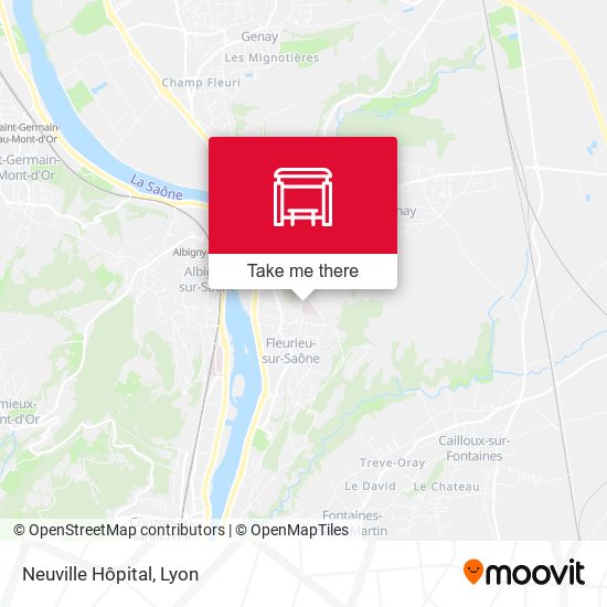 Mapa Neuville Hôpital