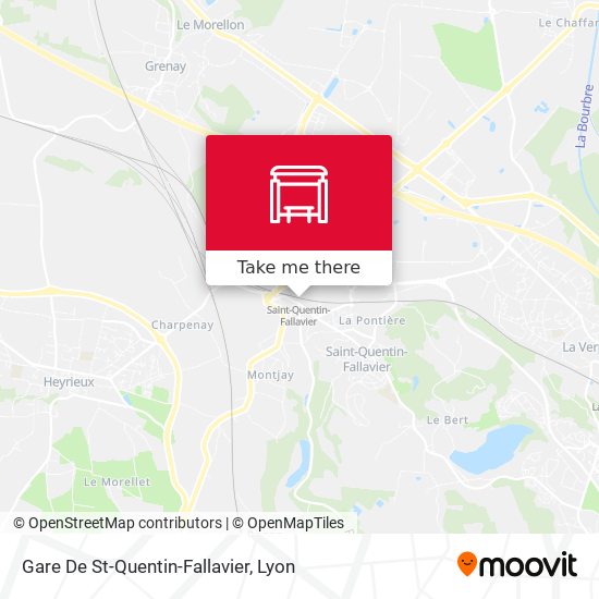 Mapa Gare De St-Quentin-Fallavier