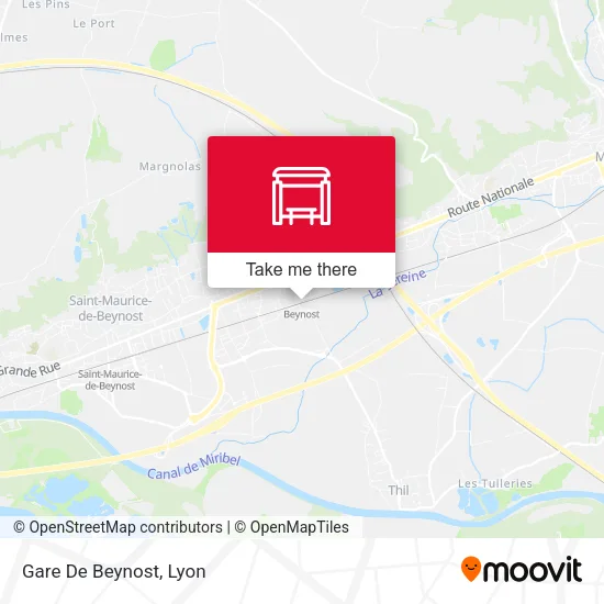 Gare De Beynost map