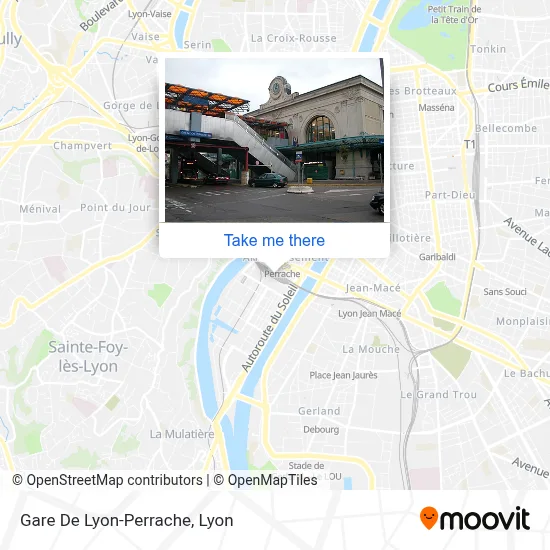 Gare De Lyon-Perrache map
