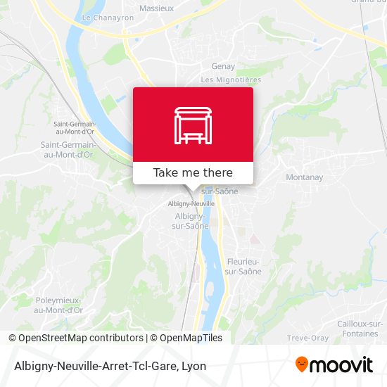 Mapa Albigny-Neuville-Arret-Tcl-Gare