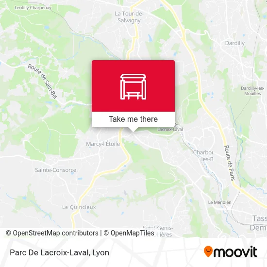 Parc De Lacroix-Laval map