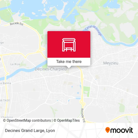 Decines Grand Large map