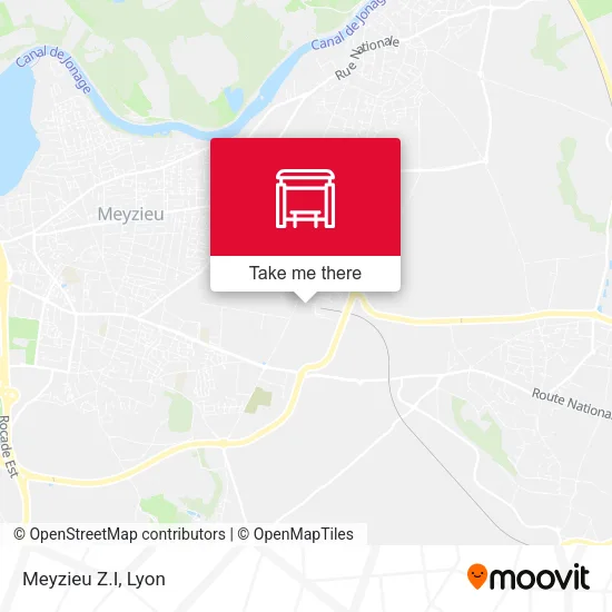 Meyzieu Z.I map