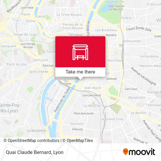 Quai Claude Bernard map