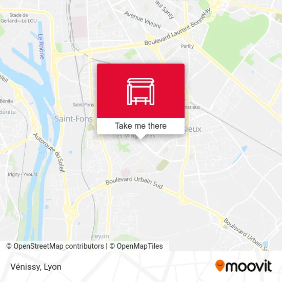Vénissy map