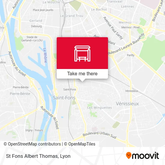 St Fons Albert Thomas map