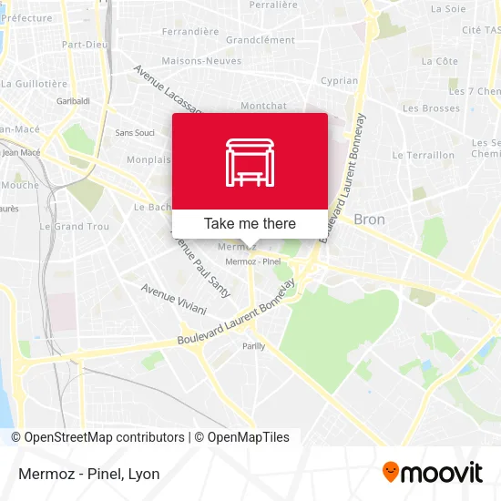 Mermoz - Pinel map