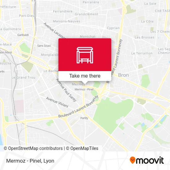 Mermoz - Pinel map