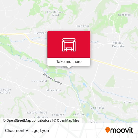 Mapa Chaumont Village
