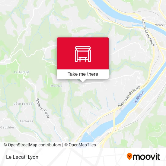 Le Lacat map