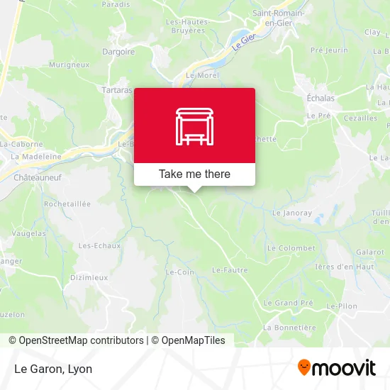 Le Garon map