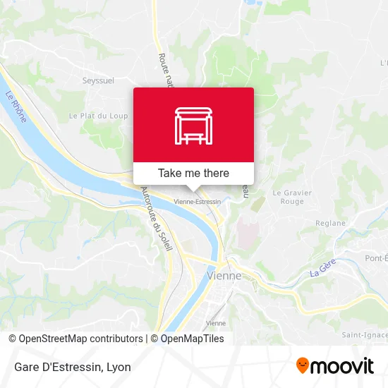 Gare D'Estressin map