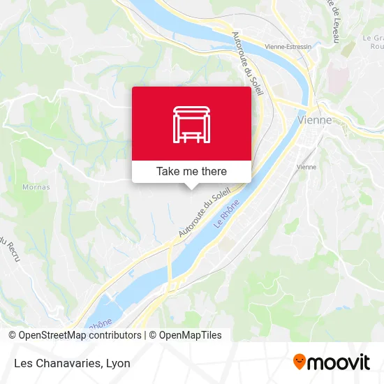 Les Chanavaries map