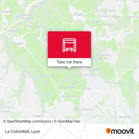 Le Colombet map