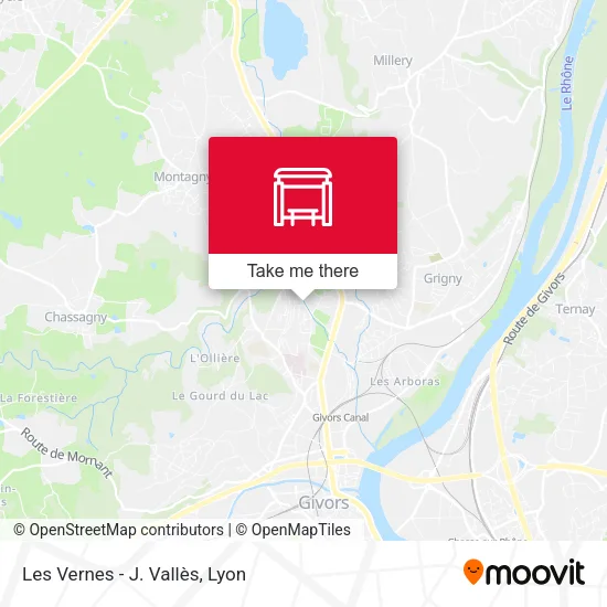 Les Vernes - J. Vallès map