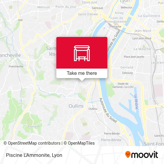 Piscine L'Ammonite map