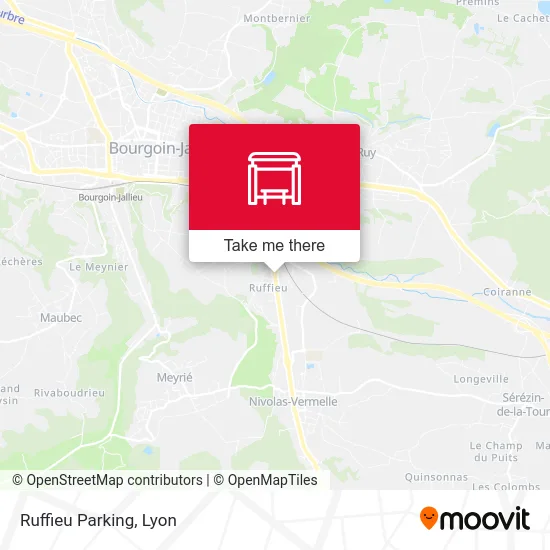 Mapa Ruffieu Parking