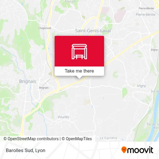 Barolles Sud map