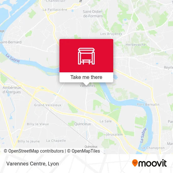 Varennes Centre map