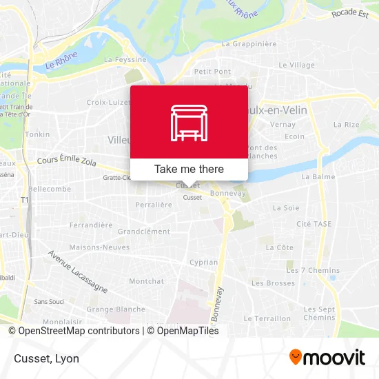 Cusset map
