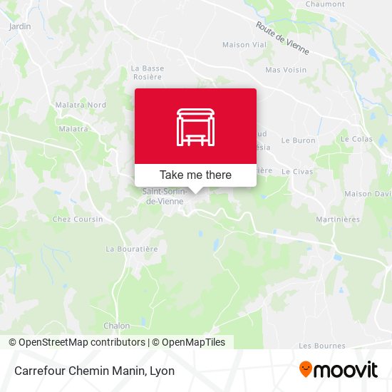 Carrefour Chemin Manin map