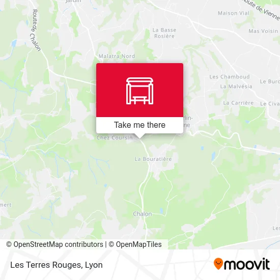 Mapa Les Terres Rouges