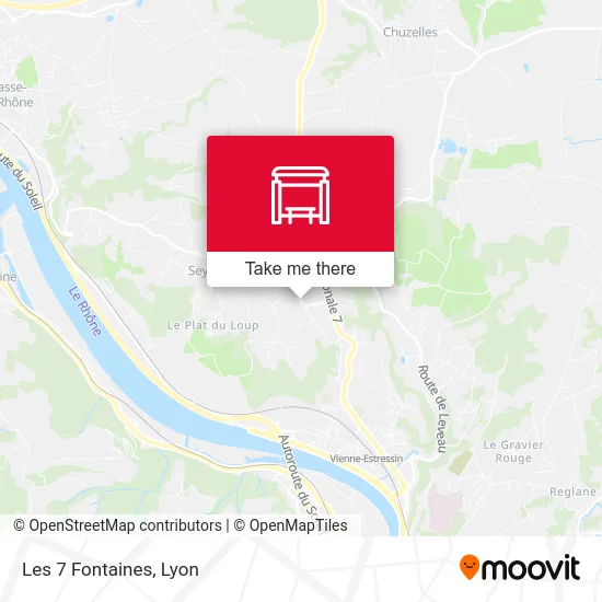 Les 7 Fontaines map